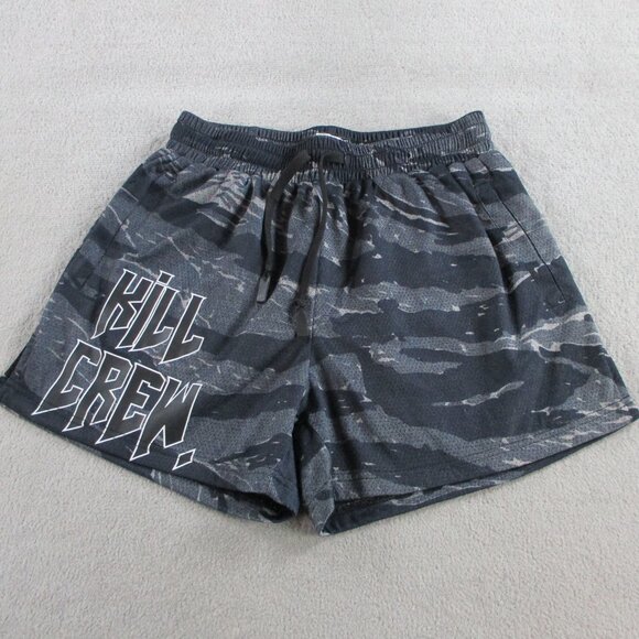 Kill Crew Other - Kill Crew Shorts Mens Large Black Camo Muay Thai Mid Thigh 4" Inseam Training